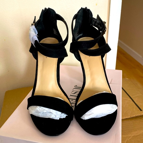 Brand new dressy suede block heel sandals - Picture 1 of 4